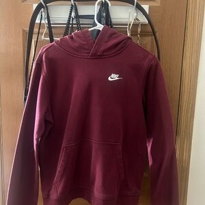 Nike Burgundy Pullover Hoodie
